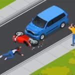 traffic-accident-isometric-composition-with-crash-car-motorcycle-injured-motorcyclist-road-bystanders-vector-illustration_1284-71289